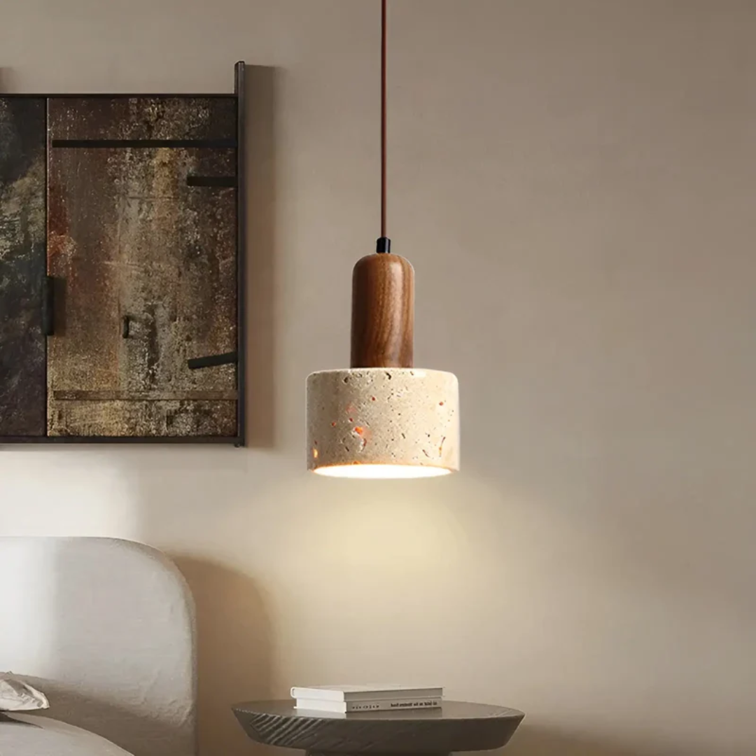 TranquilGlow - Elegant Wabi-Sabi Taklampe Skanto