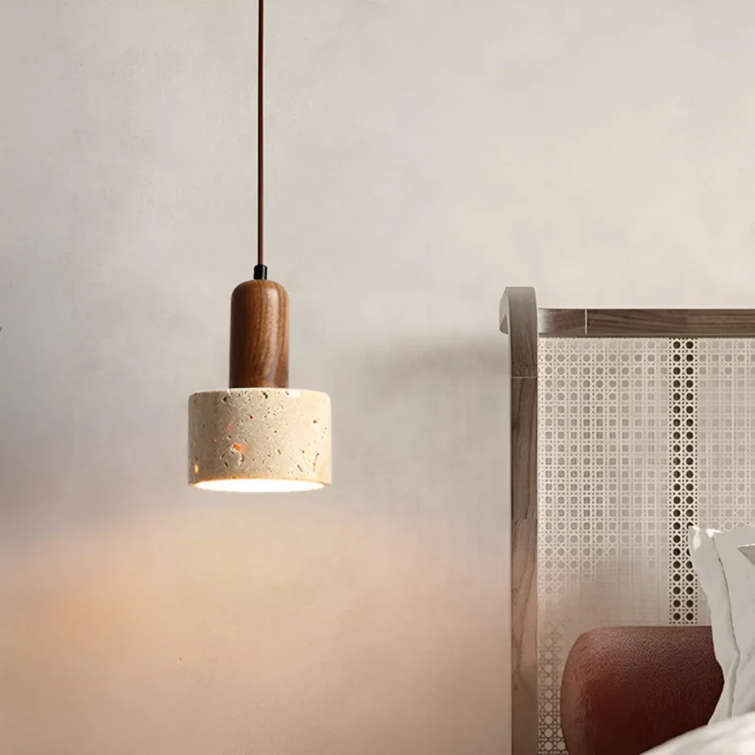 TranquilGlow - Elegant Wabi-Sabi Taklampe Skanto