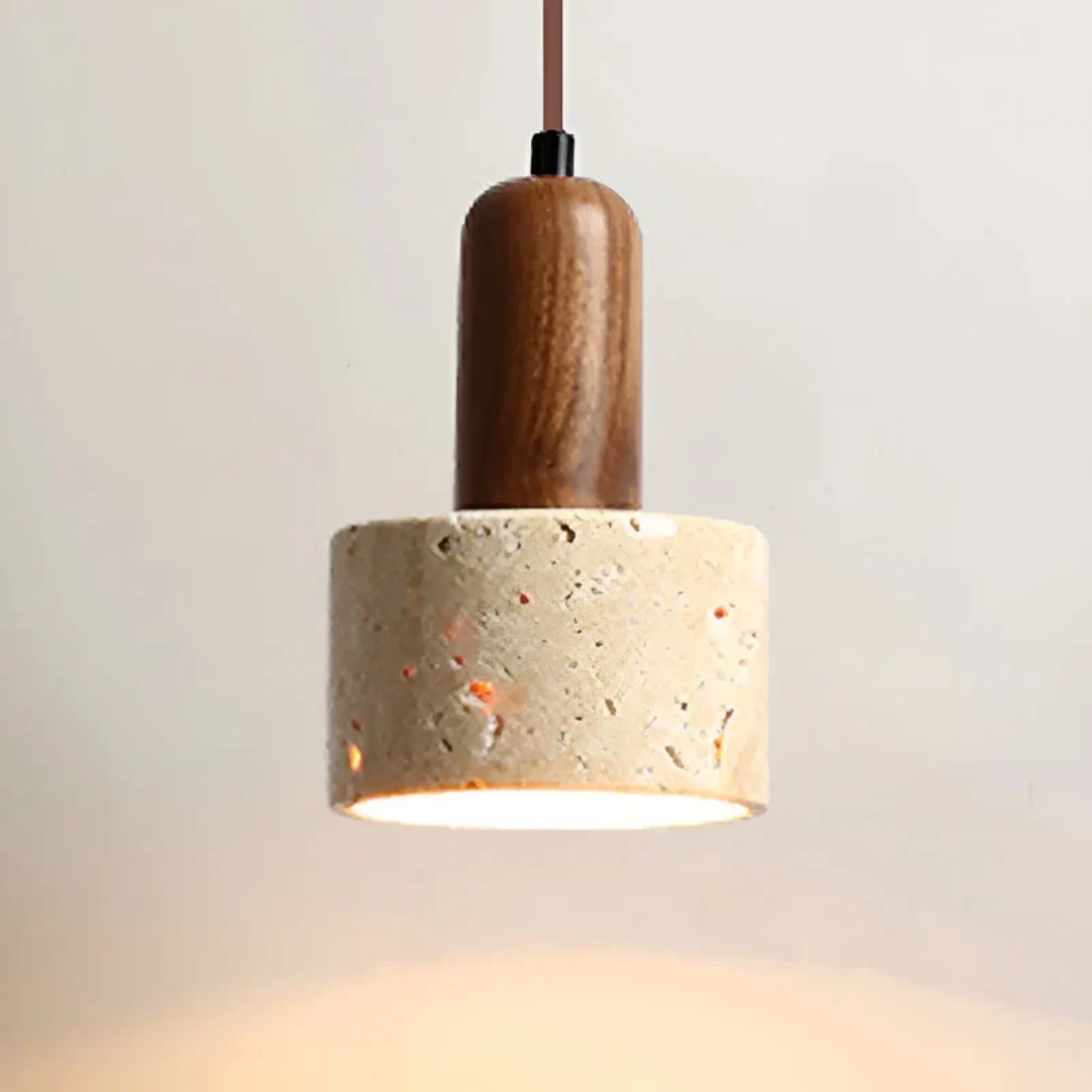TranquilGlow - Elegant Wabi-Sabi Taklampe Skanto