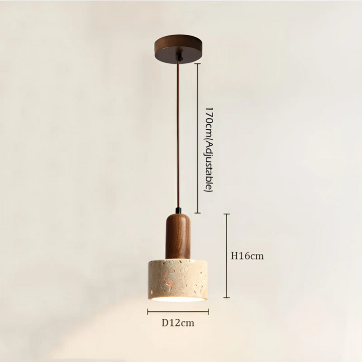 TranquilGlow - Elegant Wabi-Sabi Taklampe Skanto