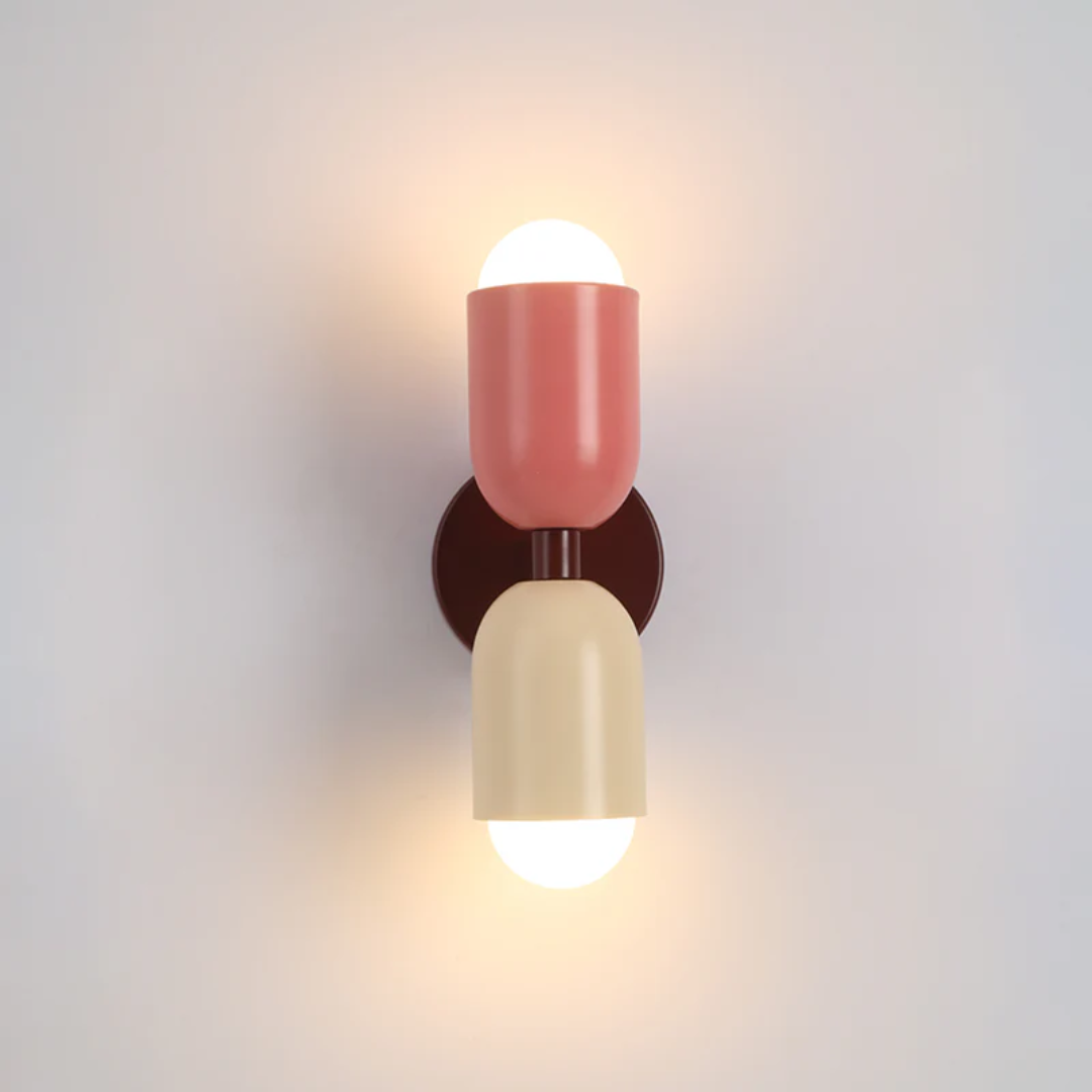 Skanto | Design Dobbeltsidig LED Vegglampe - Colorwave