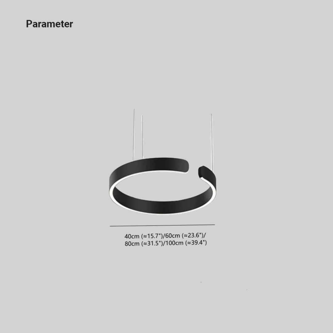 Skanto | Moderne Sirkulær LED Pendellampe - HaloRing