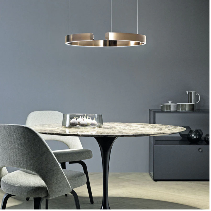 Skanto | Moderne Sirkulær LED Pendellampe - HaloRing