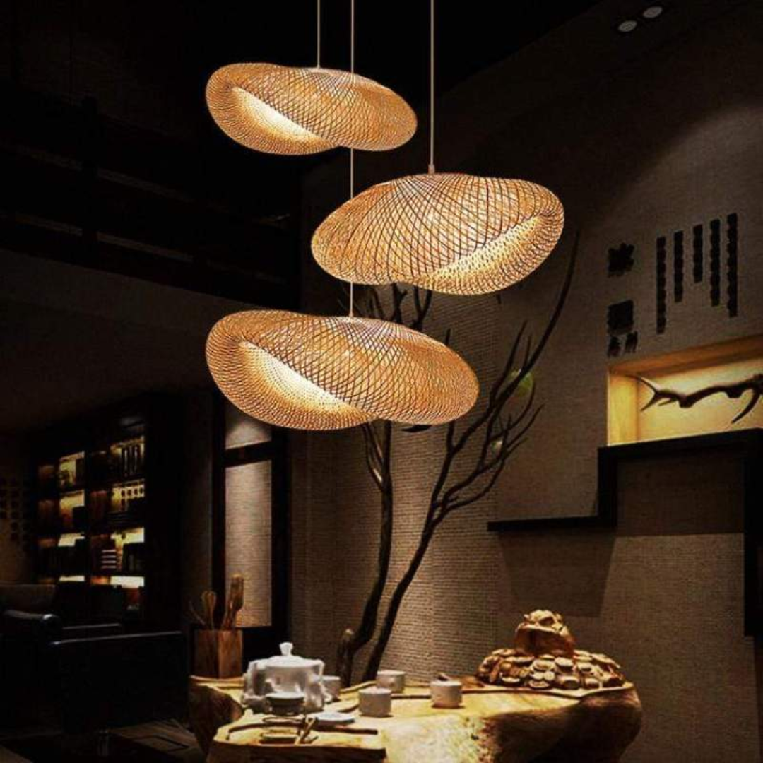 Skanto | Design LED Pendellampe Bambus Kuler - EcoSphere