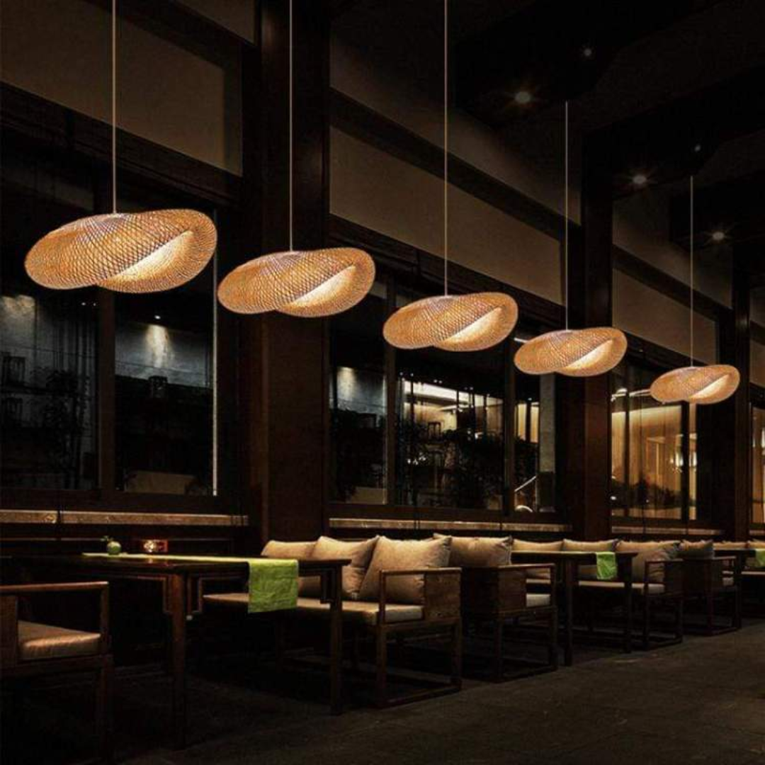 Skanto | Design LED Pendellampe Bambus Kuler - EcoSphere