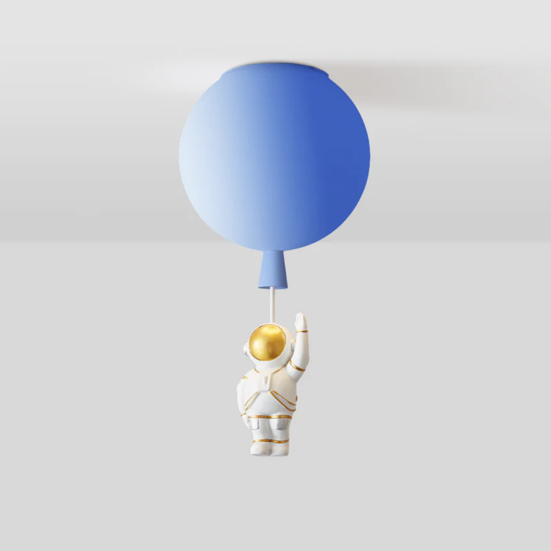 Skanto | Trendy Måne/Astronaut Barnerom LED Taklampe - CosmoGlow