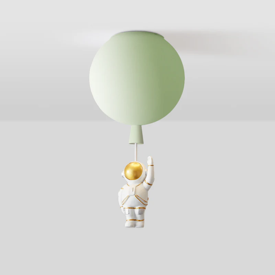 Skanto | Trendy Måne/Astronaut Barnerom LED Taklampe - CosmoGlow