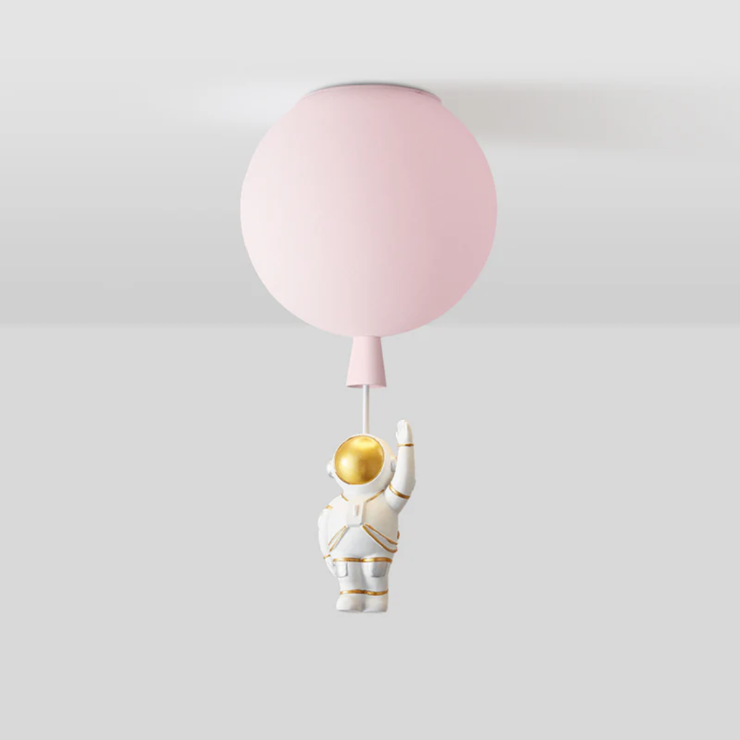 Skanto | Trendy Måne/Astronaut Barnerom LED Taklampe - CosmoGlow