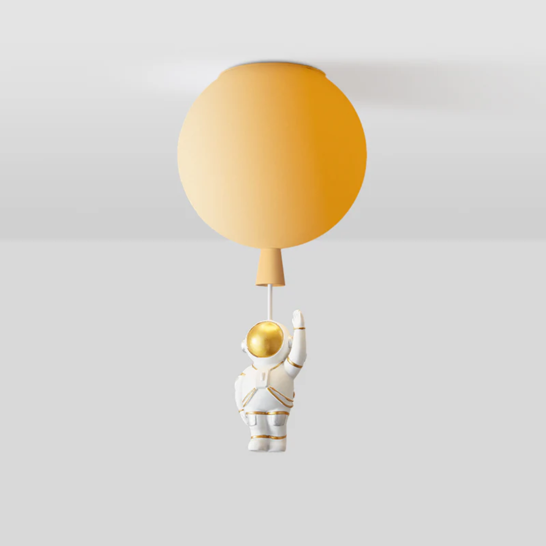 Skanto | Trendy Måne/Astronaut Barnerom LED Taklampe - CosmoGlow