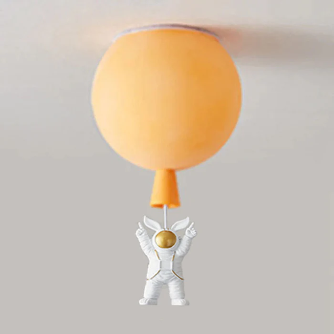 Skanto | Trendy Måne/Astronaut Barnerom LED Taklampe - CosmoGlow