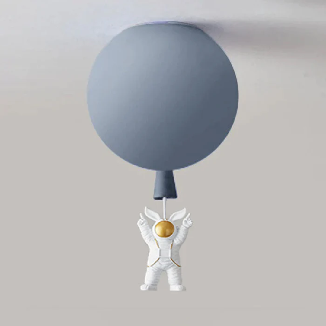Skanto | Trendy Måne/Astronaut Barnerom LED Taklampe - CosmoGlow