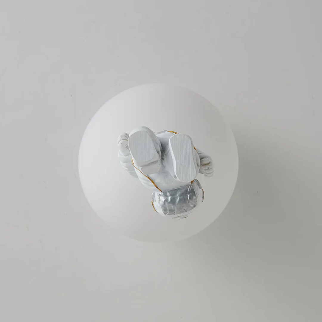 Skanto | Trendy Måne/Astronaut Barnerom LED Taklampe - CosmoGlow