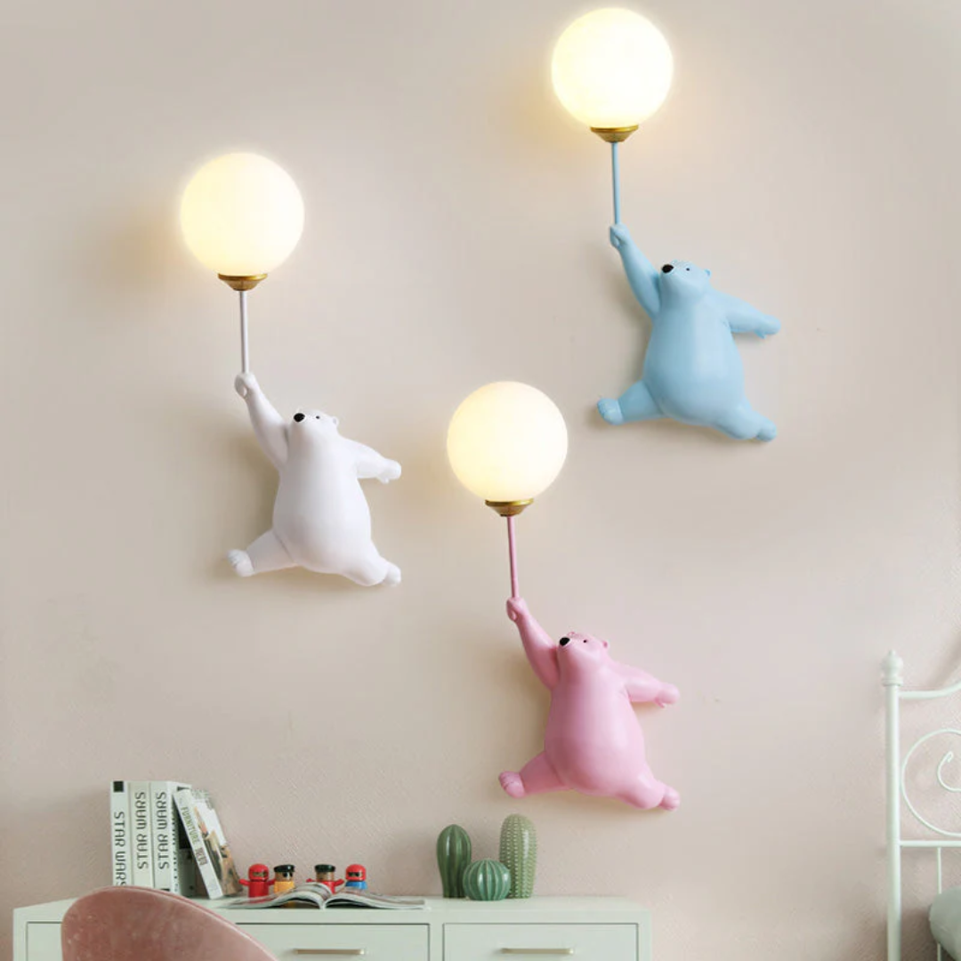 Designer Bear LED Vegglampe - TeddyGlow | Skanto