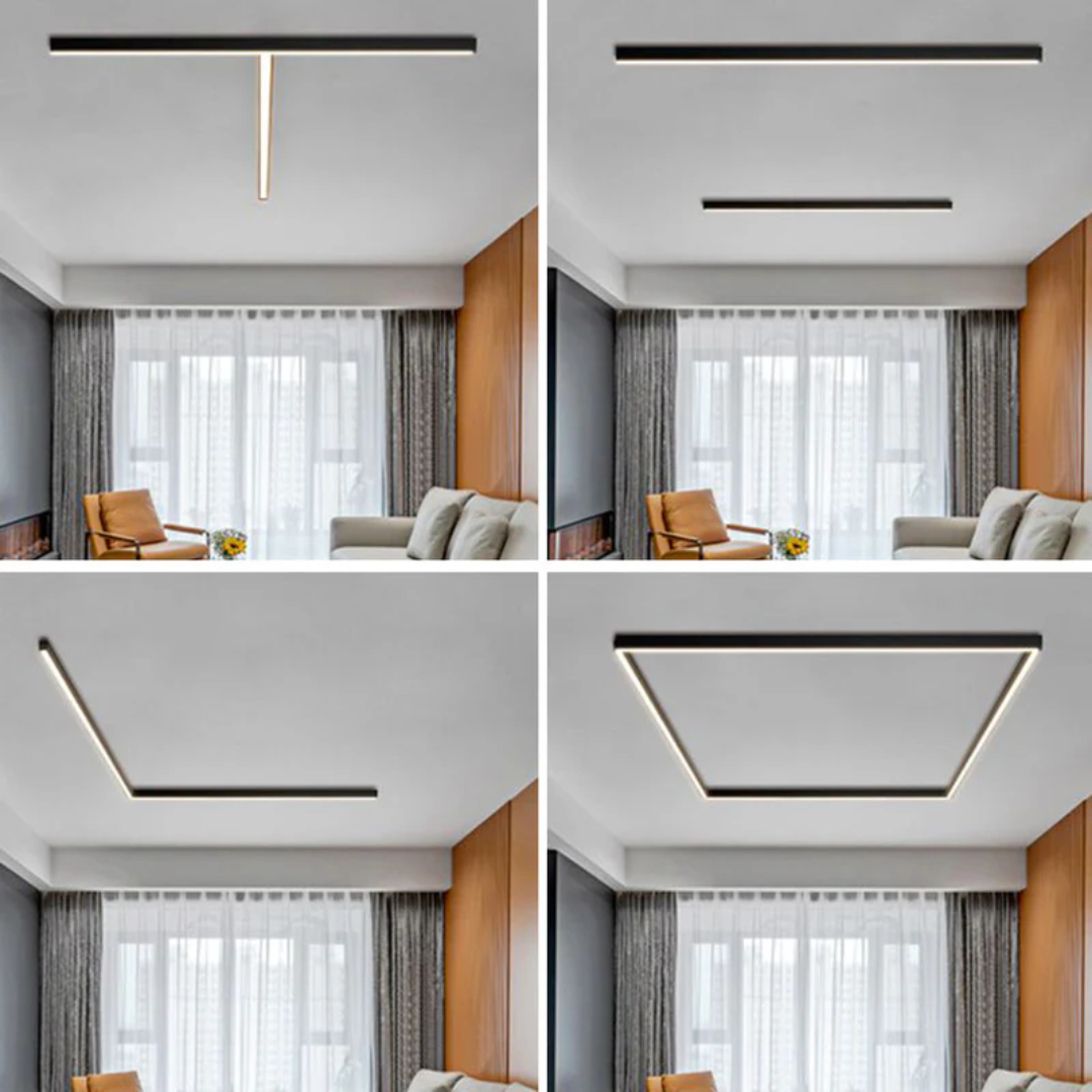 Skanto | Industriell Linear LED Taklampe - Stratum