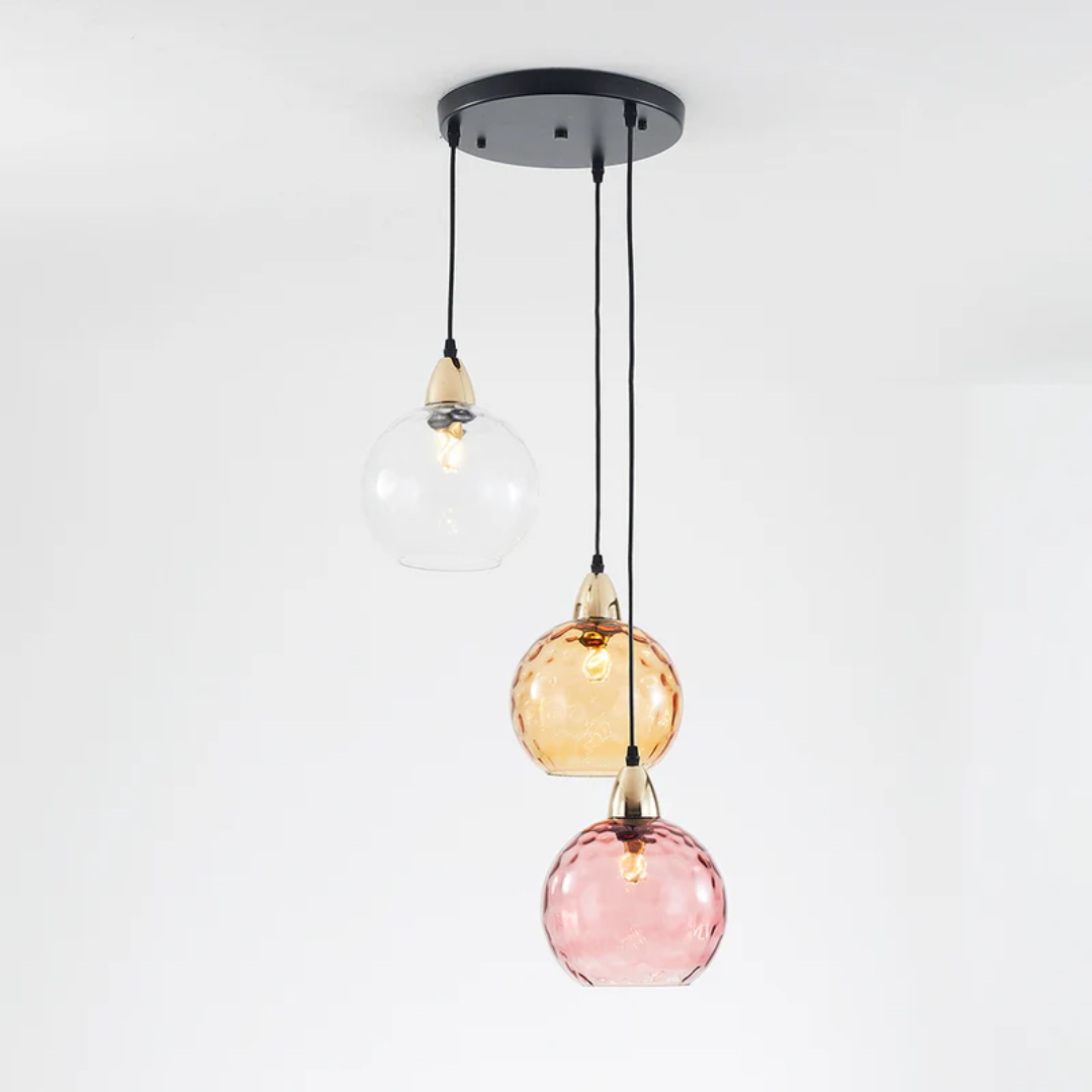 Moderne Klynge Pendellampe med 3 Lys - Cascade | Skanto