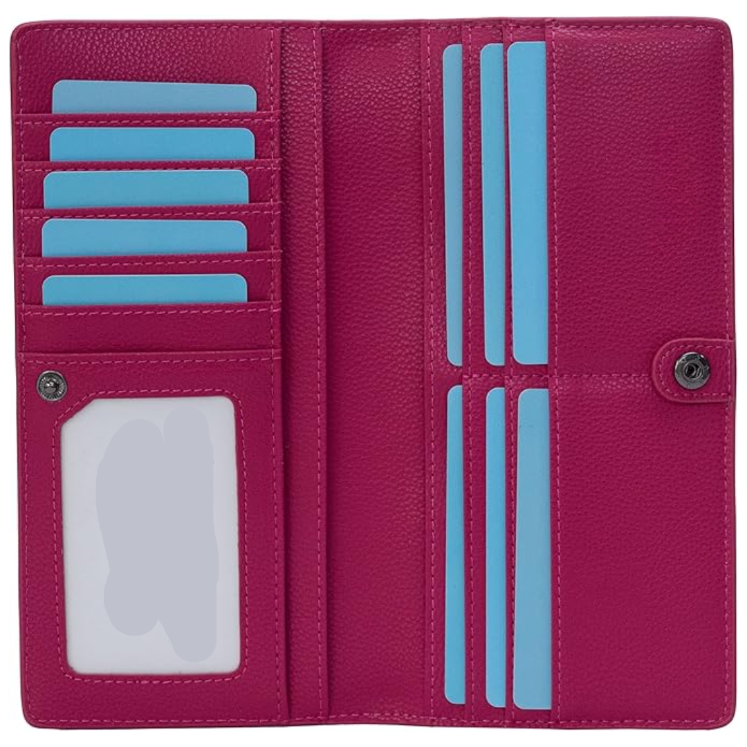 Ultra-tynn RFID Lær Godterikortholder Skanto
