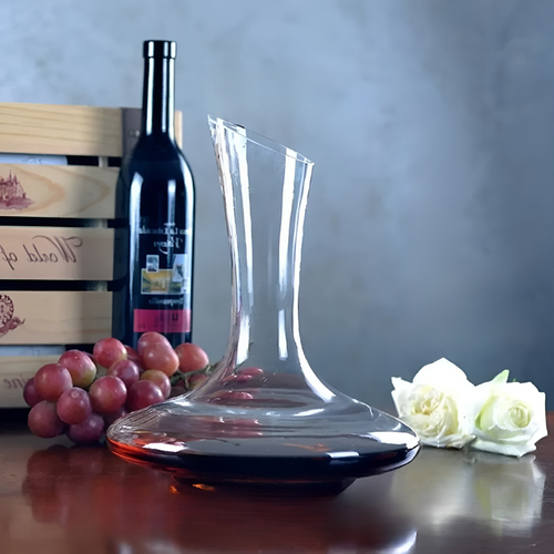 Krystallvinkaraffel – Håndlaget og elegant | 1500 ml Ideell for barer, hjem og kontorer