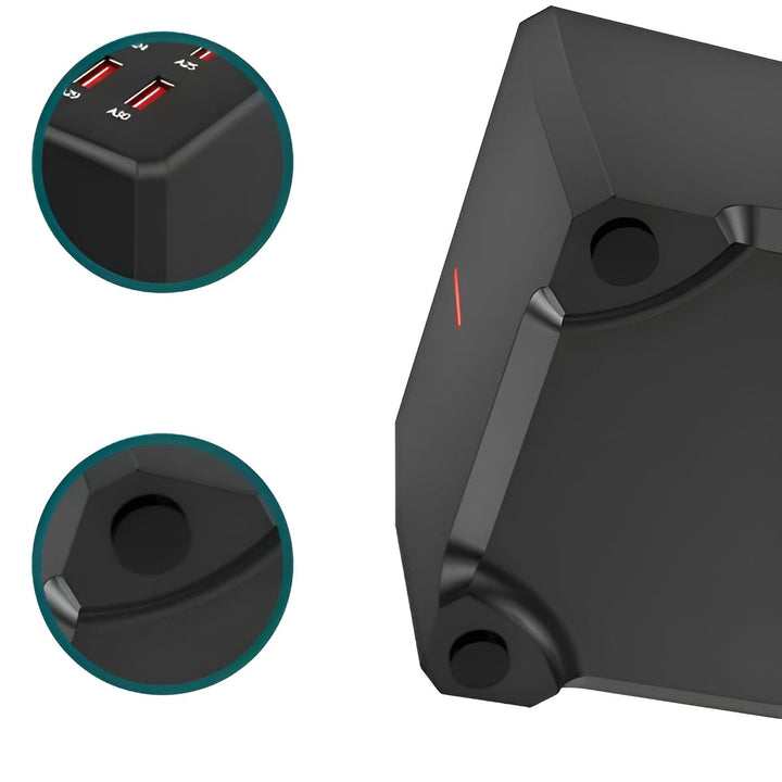 Skanto | Voltura Multi-USB Laderstasjon | 30 Porter | Hurtiglading & Overspenningsbeskyttelse | Kompakt & Holdbar