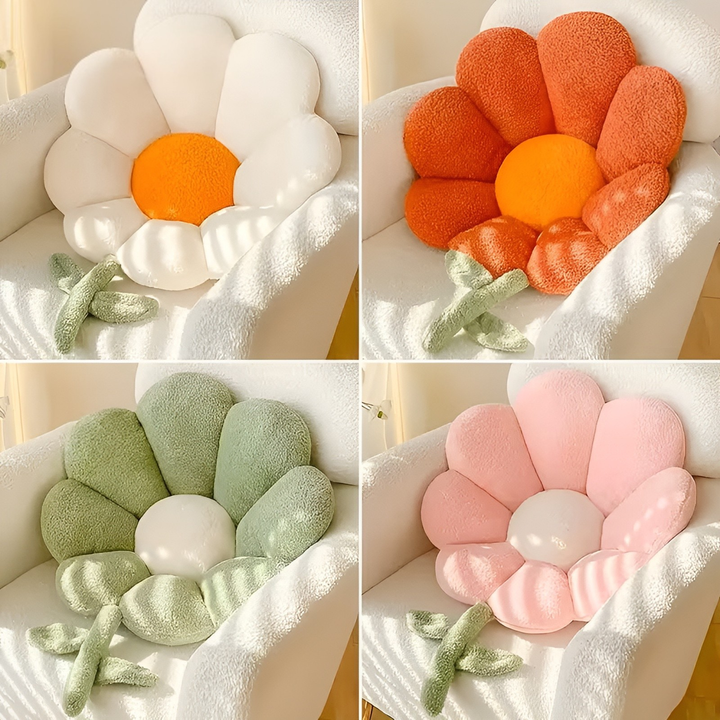 Blomsterpute – Myk og koselig | Dekorativ gulvpute til sofa, soverom og stue