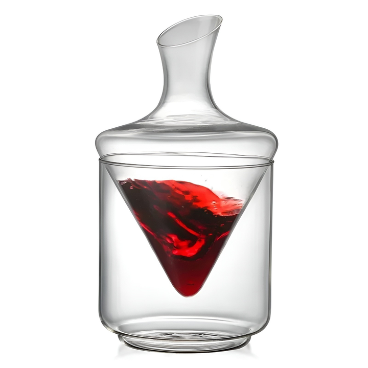 Whiskykaraffel med isbeholder – Loodvrij premium glass | Stilig sett for whisky, vodka og brandy