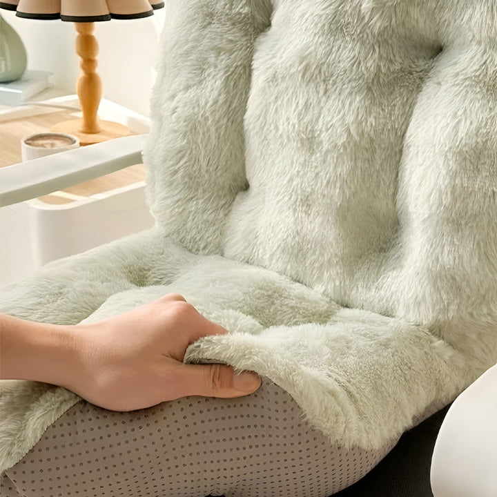 Myk sittepute i fuskepels – ekstra tykk og kosete | Perfekt for lenestoler og sofaer