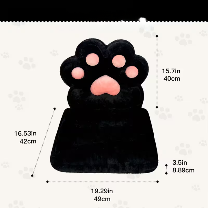 L-formet kattepotepute – kosete og myk | Fluffy sittepute for spillstoler og sofaer