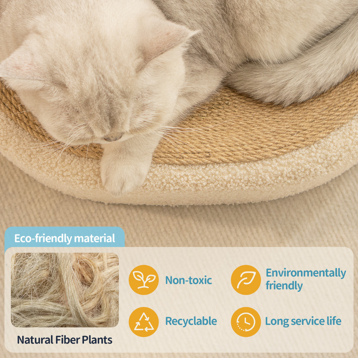 Premium kat sisal klore seng i beige Skanto