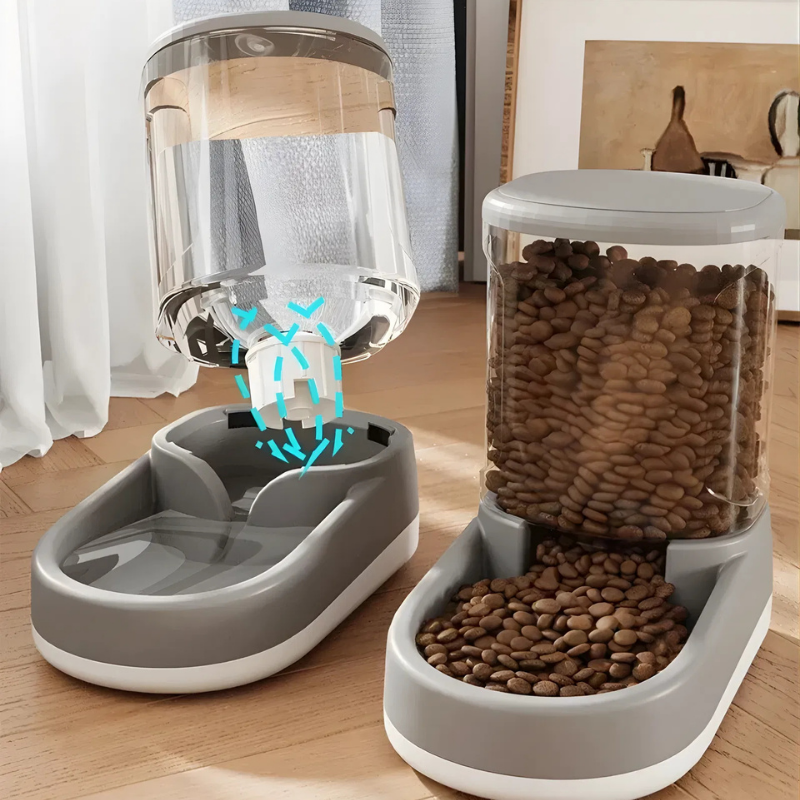 PawFill Fôr- og Vannbeholder Set automatisk | Skanto