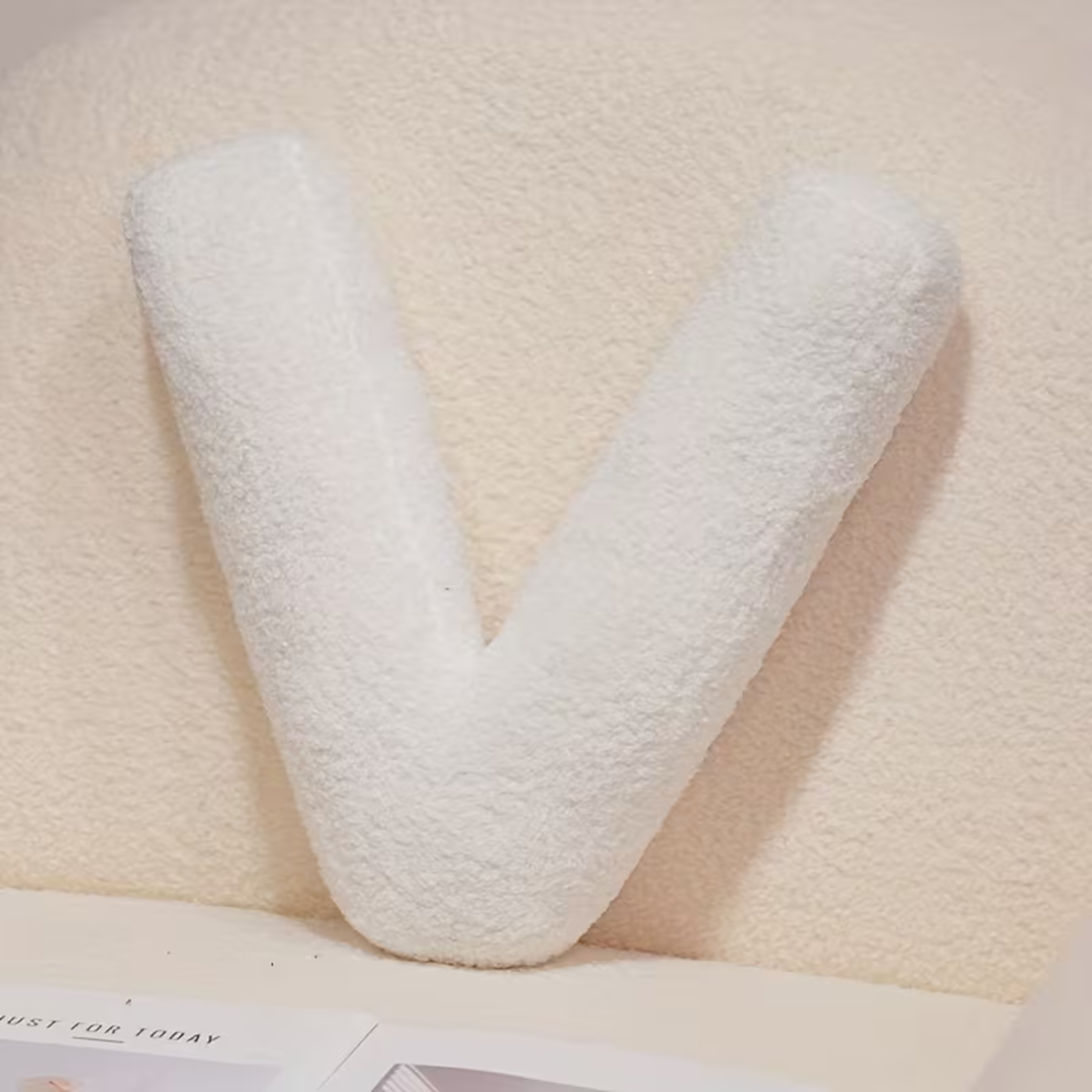 Hvit Bokstav Dekorativ Pute – Myk Og Allsidig | Kreative Puter For Sofaen Og Sengen | Skanto