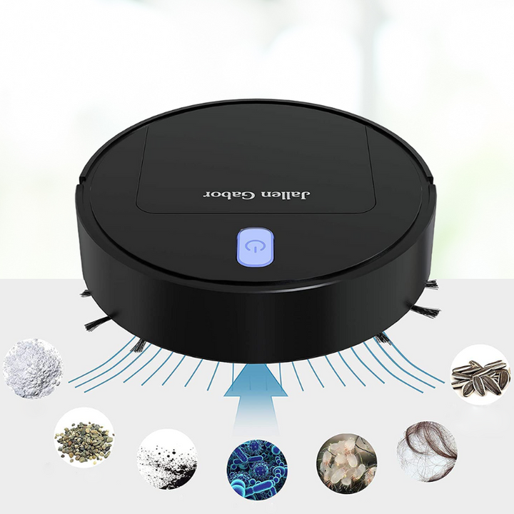 Skanto | Cleanoro S6 Robotstøvsuger | Kompakt & Intelligent | For dyrehår, Harde gulv & Tepper | 2t driftstid