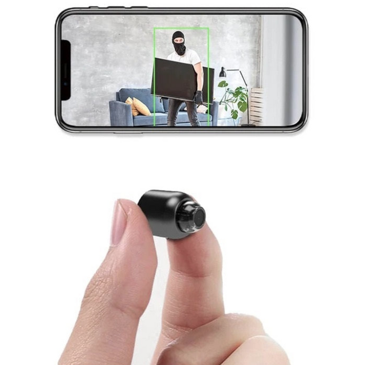 Skanto | Liten WiFi Sikkerhets Spy Kamera UK Natt Syn Overvåkning Nanny Cam