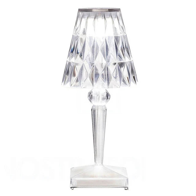 Acrylic Crystal Table Lamp – Kunstnerisk Design, Dimbar, Energisparende, Ideell for Stue eller Soverom | Skanto