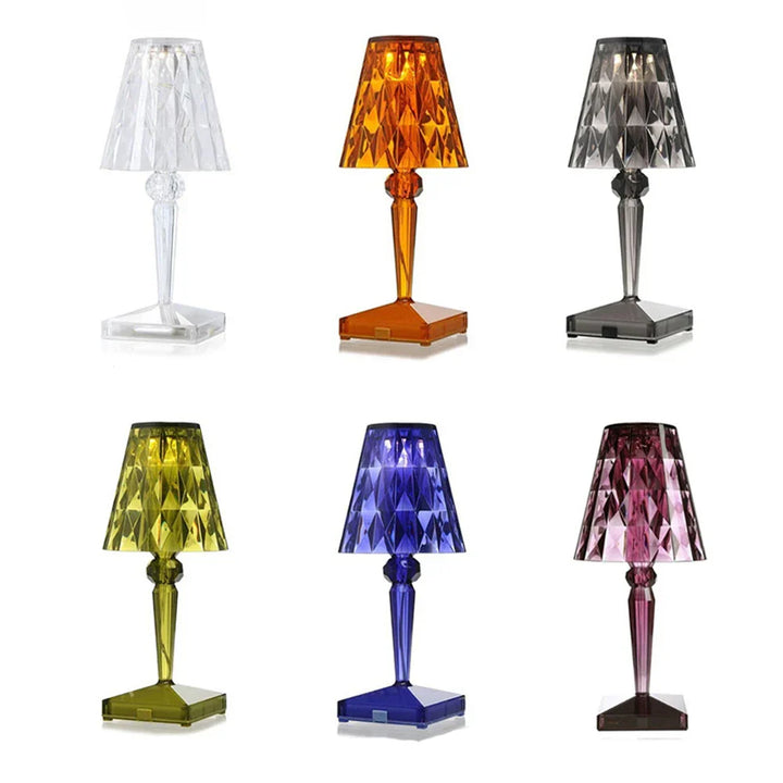 Acrylic Crystal Table Lamp – Kunstnerisk Design, Dimbar, Energisparende, Ideell for Stue eller Soverom | Skanto