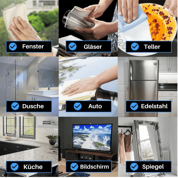 Soft Touch Wonder Cloth – Streak-Free Cleaning of Glass, Mirrors & Stainless Steel | Skanto