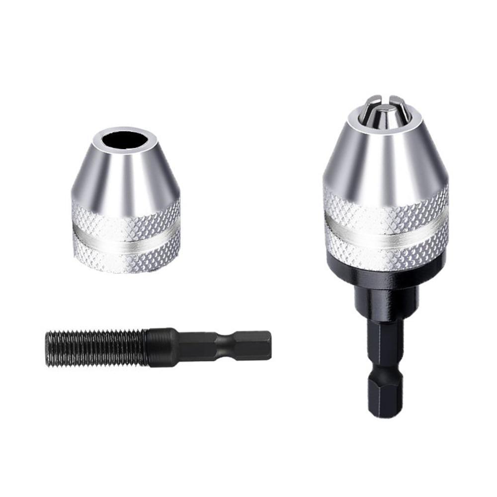 Skanto | Icool nøkkelløs borpatron 0.3 3.6mm konverteringsverktøy 1/4" sekstant hurtigbytteadapter chuck for elektrisk drill