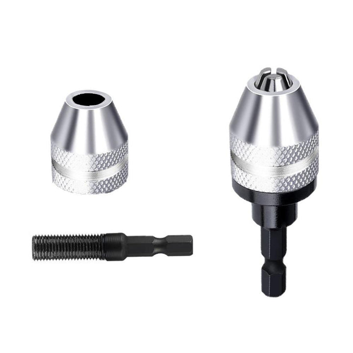 Skanto | Icool nøkkelløs borpatron 0.3 3.6mm konverteringsverktøy 1/4" sekstant hurtigbytteadapter chuck for elektrisk drill