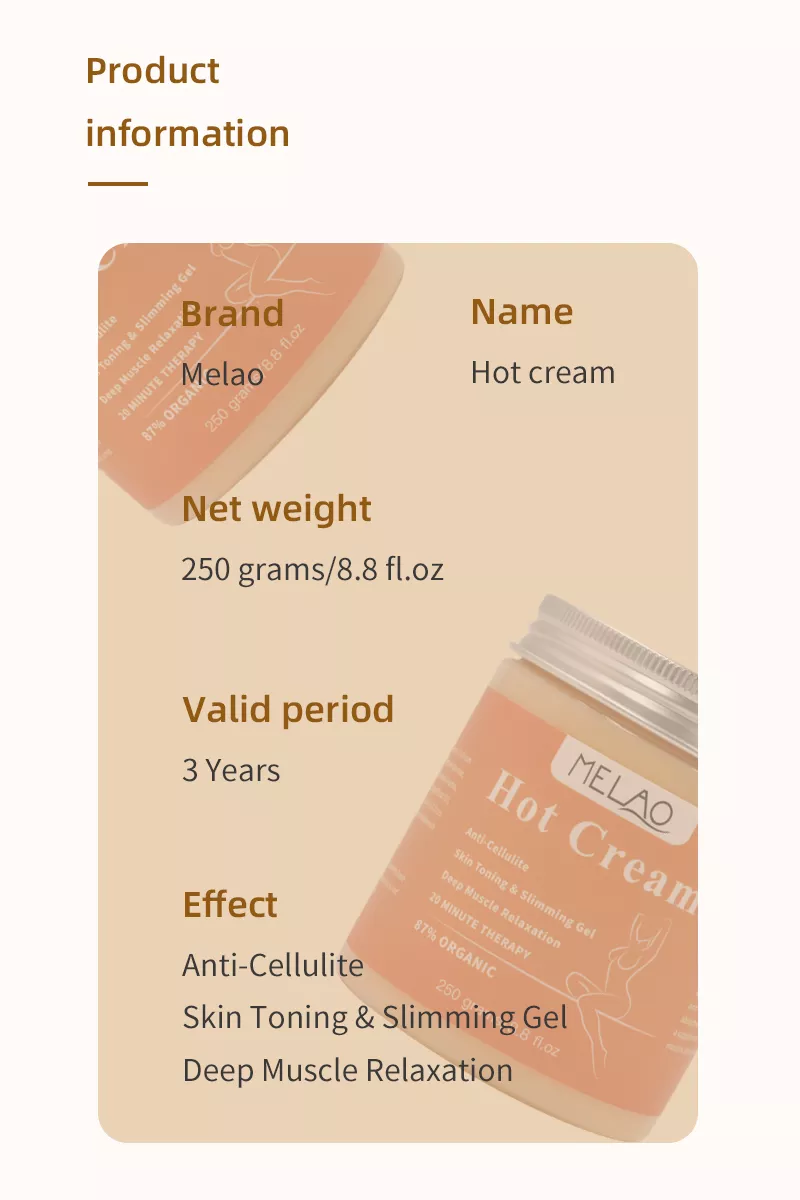 Skanto | Ultimate Shape Cream – øker fettforbrenning – reduserer cellulitter – 500 ml – veggklokke