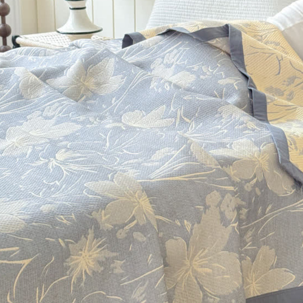 Skanto | Velurelle Reversibel Bomullsblomster Teppe