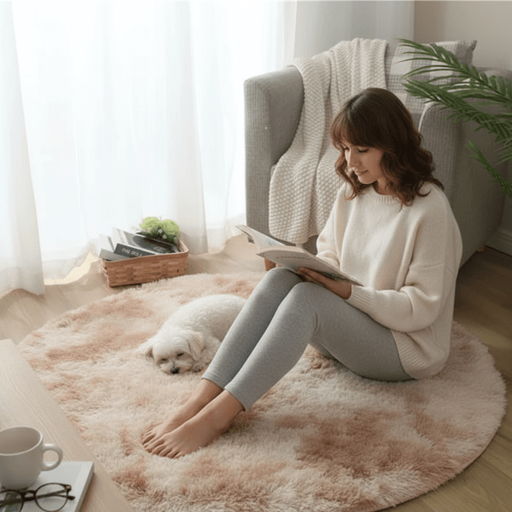 Skanto | plysjete, fluffy teppe for koselig stue og soverom