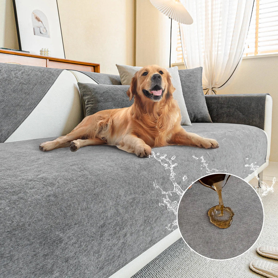 Skanto | SofaShield Luxe Anti-Scratch Sofa Protectors – Kr ripebestandig Chenille beskyttelse for kjæledyr