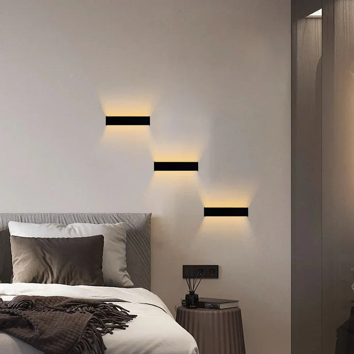 Moderne Lang Vegglampe LED for Stue – Minimalistisk Vegglampe Design | Skanto
