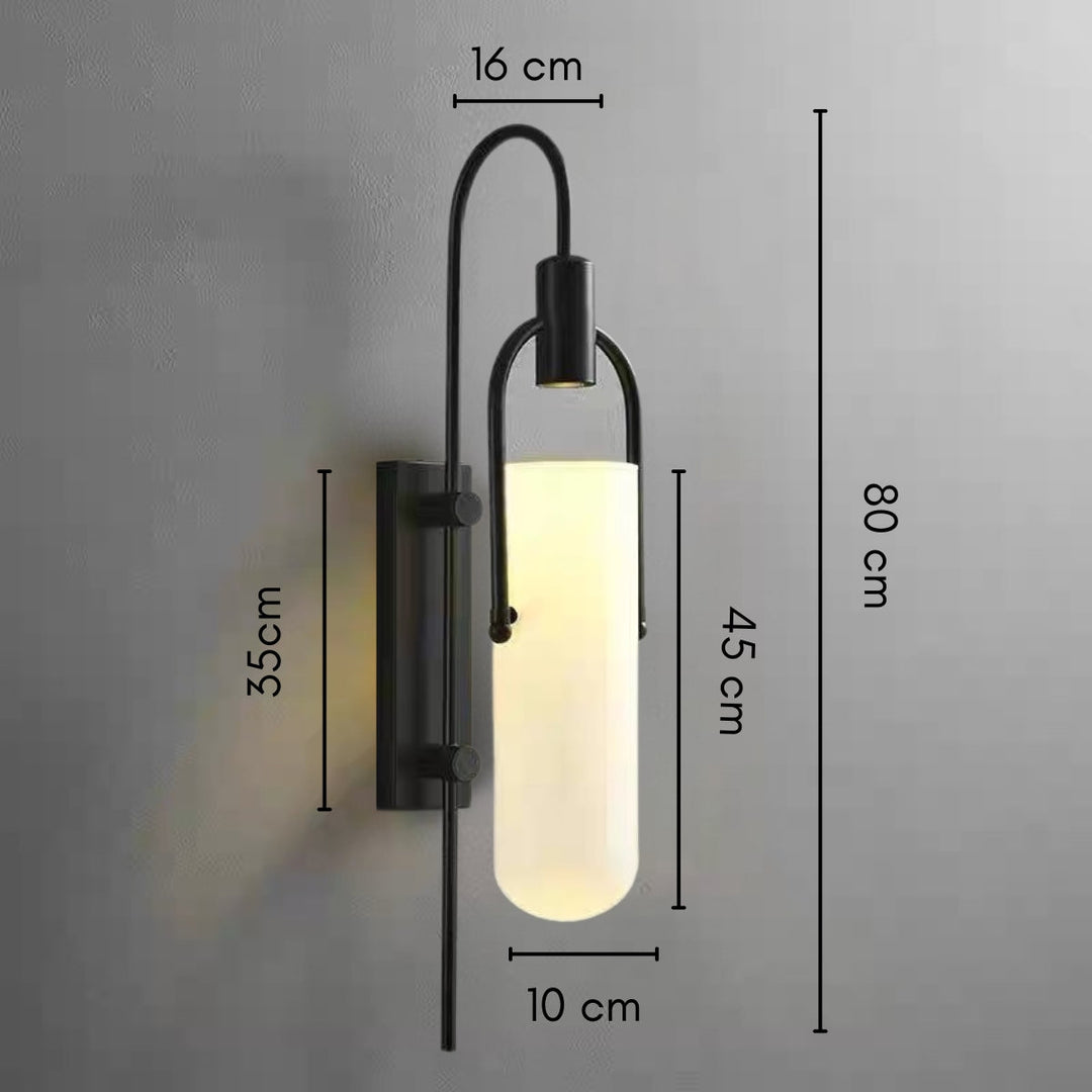 Skanto | Industriell Glassvegglampe