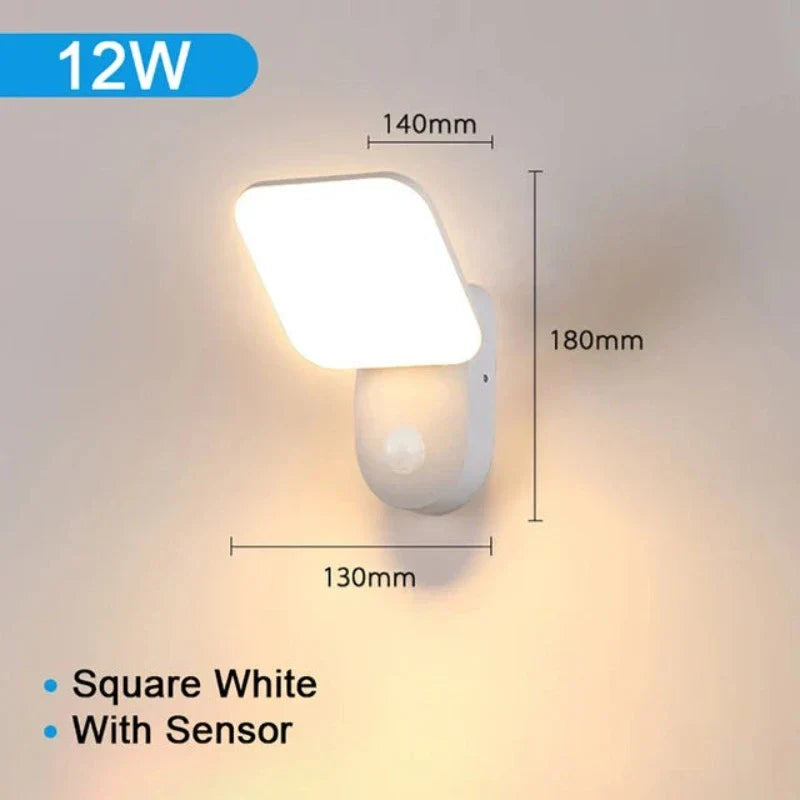 SecureLight – LED utelampe med bevegelsessensor | Vanntett & energieffektiv