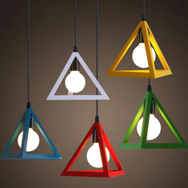 Vintage jern pendellampe i industriell design – retro hengelampe for spisestue og stue | Skanto