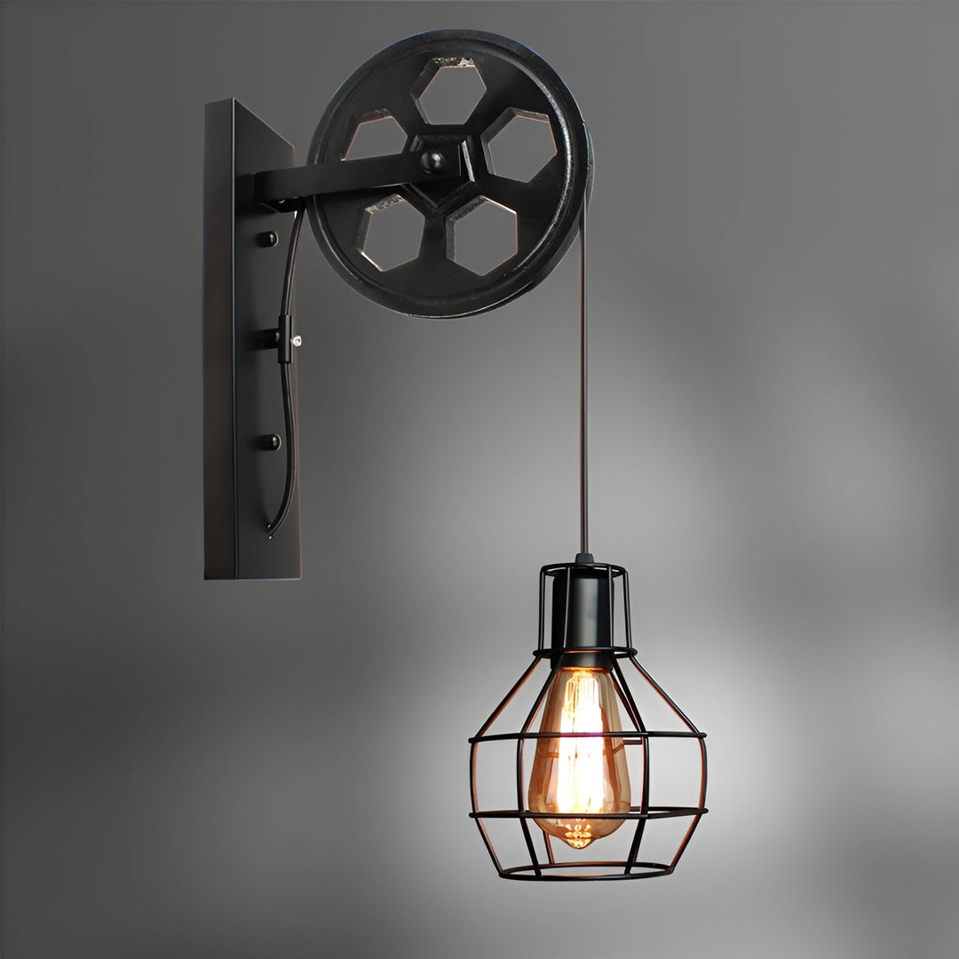 Vintage Industrial LED Vegglampe - IronGlare | Skanto