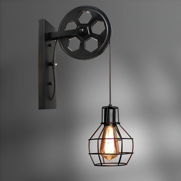 Vintage Industrial LED Vegglampe - IronGlare | Skanto