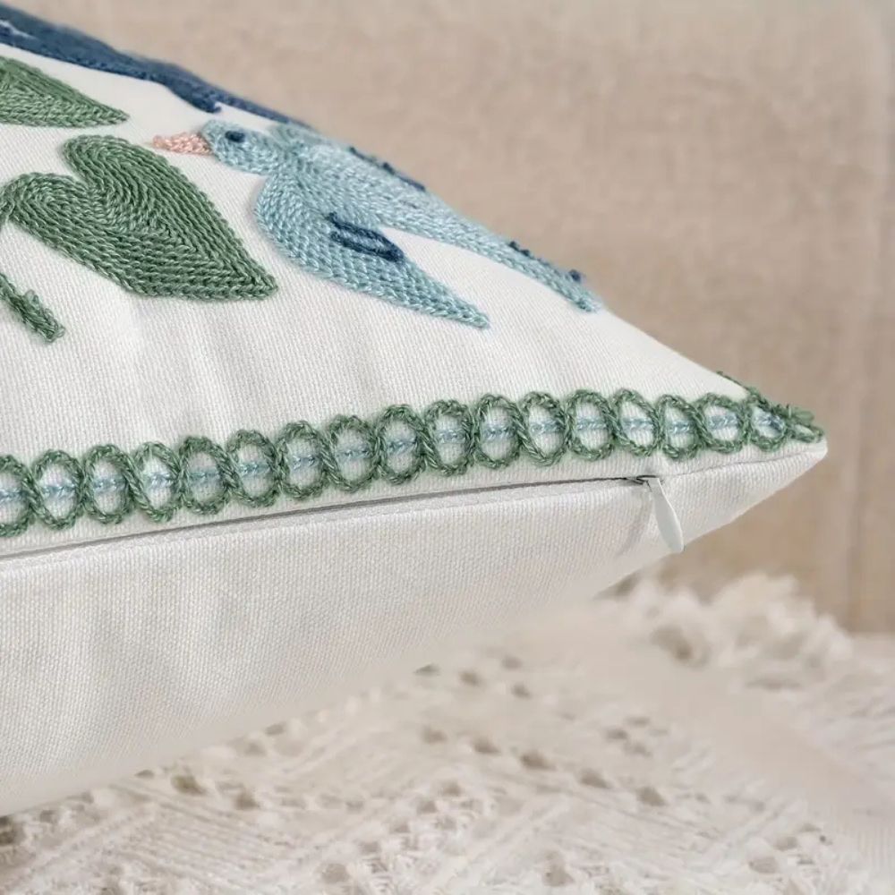 Skanto | Vintage Botanisk Broderi Putetrekk