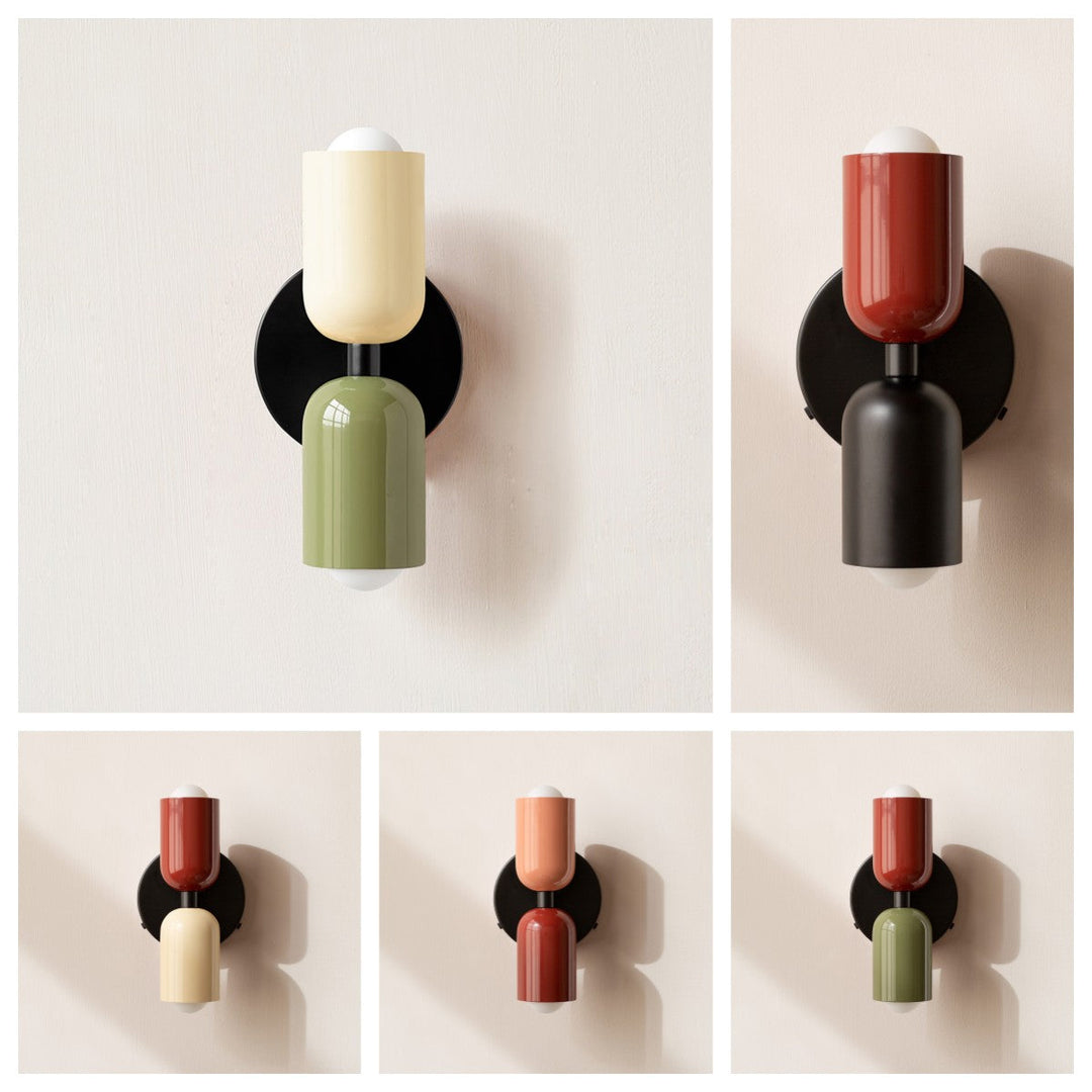 Skanto | Vegglampe Moderne Dobbel Glass Vegglampe