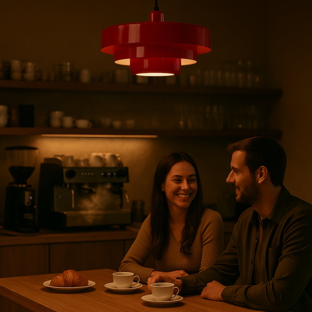 Skanto | TimelessGlow Vintage Pendellampe – Varm LED Ambient Belysning Med Industriell Karakter