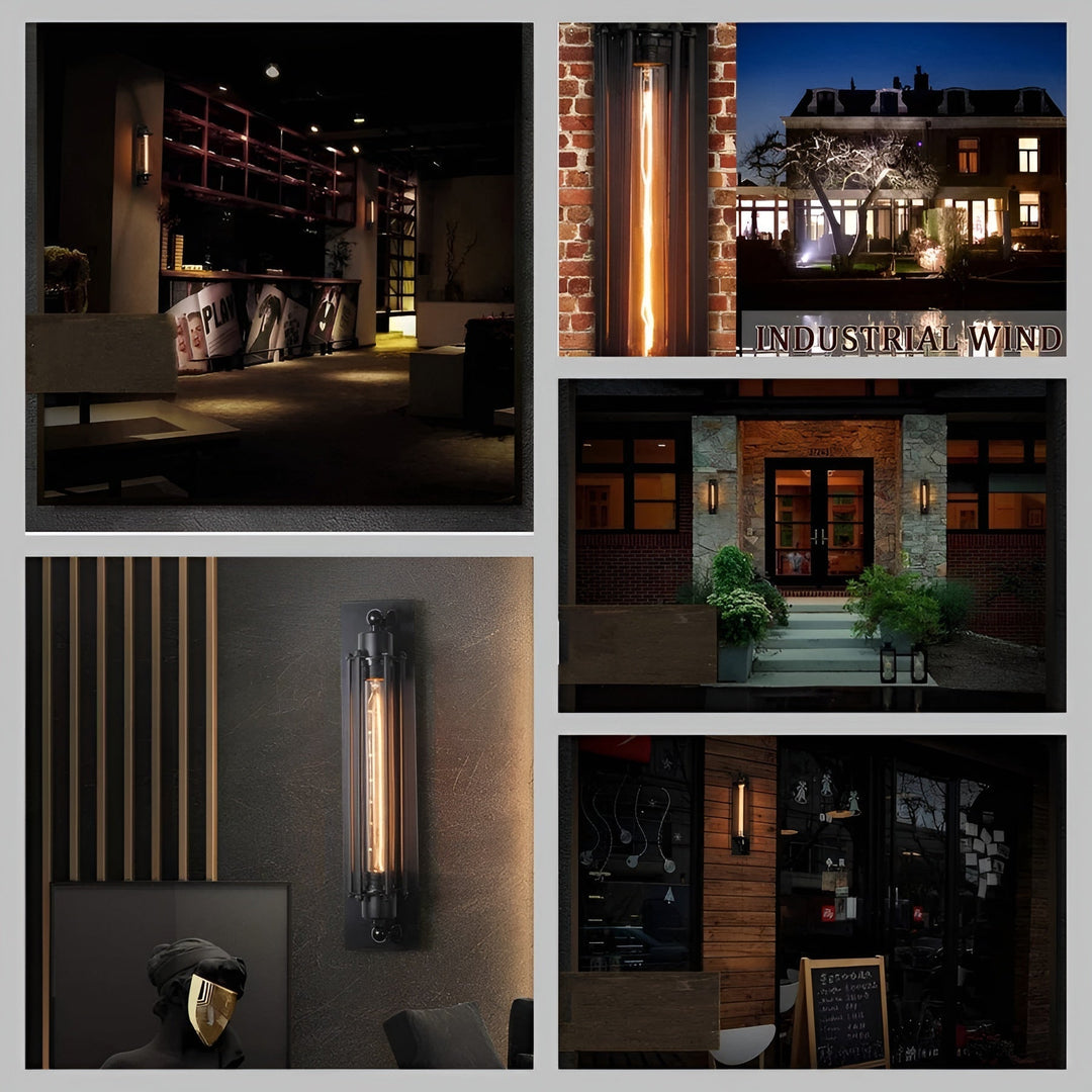 Vintage LED-vegglampe – Stilig belysning for stue og gang
